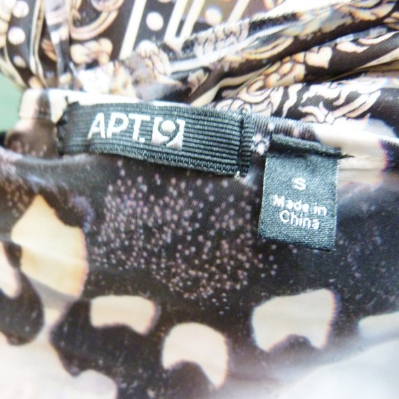 Apt 9 Dress Sz Small Geometric V Neck Beaded Midi - Picture 12 of 12